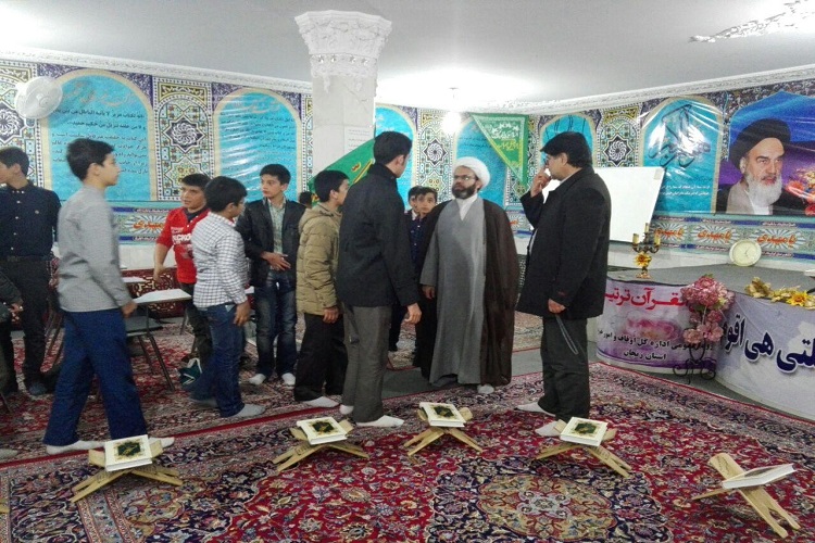 دیدار دانش‌آموزان طرح استعدادهای قرآنی همدان با دانش‌آموزان زنجانی