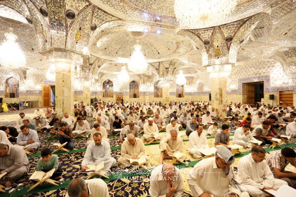 ختم قرآن رمضانیه در مسجد کوفه