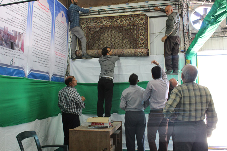 آمادهسازی غرفههای نمایشگاه قرآن در خراسانجنوبی آمادهسازی غرفههای نمایشگاه قرآن در خراسانجنوبی