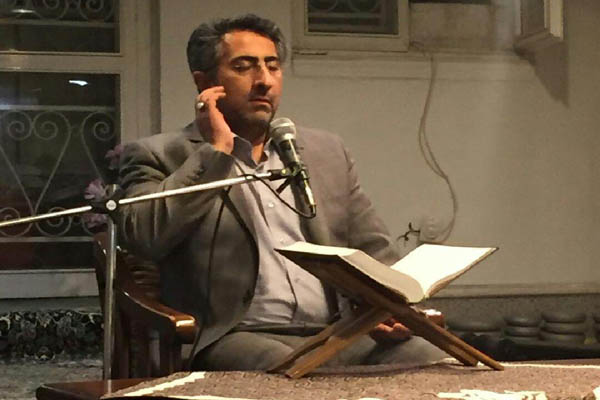 تلاوت «رحیم خاکی» در جلسه «محمدرضا پورزرگری»