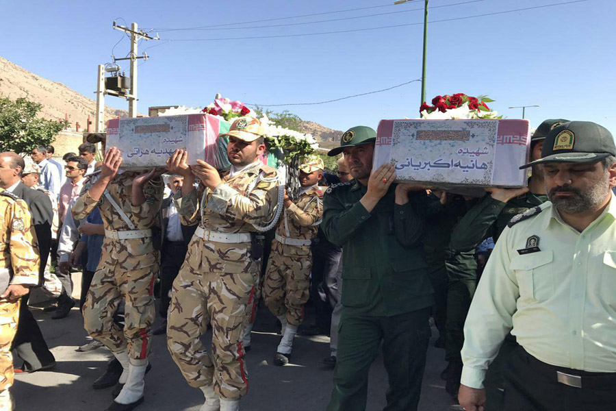 گزارش تصویری تشییع پیکر شهدای لرستانی حادثه تروریستی تهران