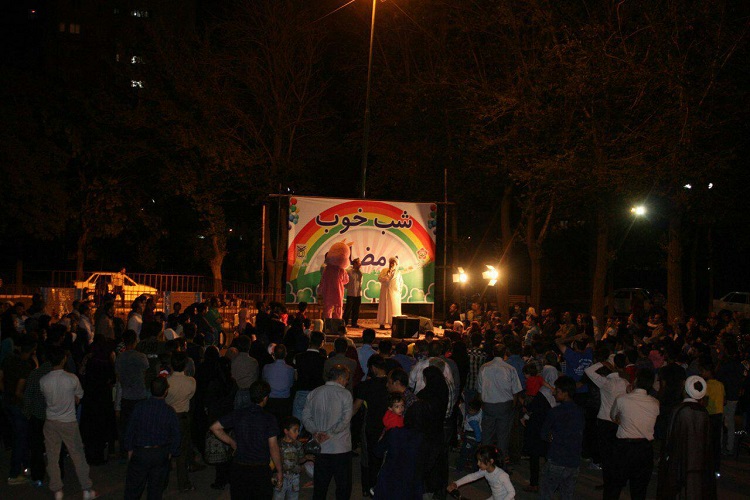«شب خوب رمضان» در پارک رجایی زنجان برگزار شد