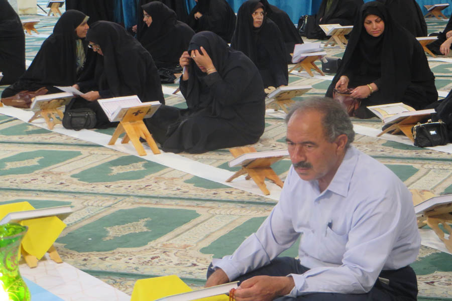 گزارش تصویری جمع‌خوانی قرآن‌ در حسینیه ثارالله خرم‌آباد