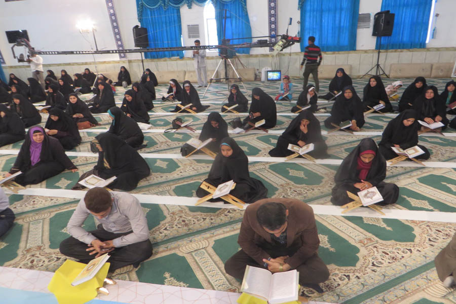 گزارش تصویری جمع‌خوانی قرآن‌ در حسینیه ثارالله خرم‌آباد