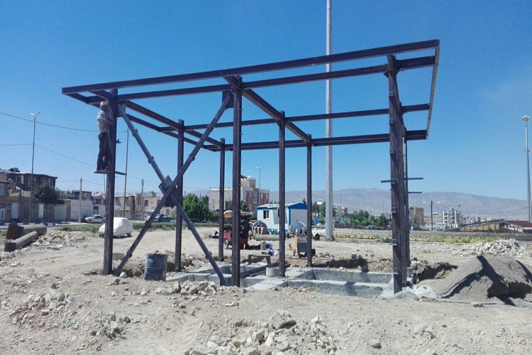 پیشرفت 40 درصدی ساخت مسجد شاپوری خرم‌آباد