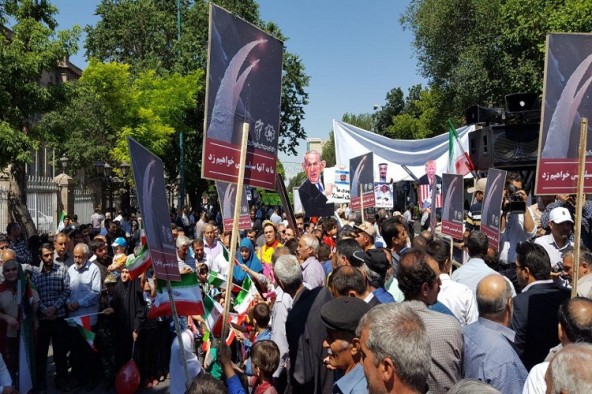 طنین فریاد نفرت آذری‌ها از جنایات رژیم کودک‌کش صهیونیستی