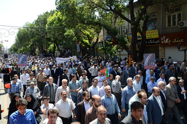 طنین فریاد نفرت آذری‌ها از جنایات رژیم کودک‌کش صهیونیستی
