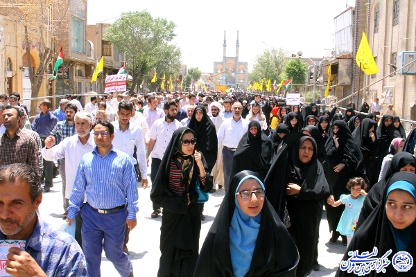 گزارش تصویری/ راهپیمایی روز جهانی قدس در استان یزد