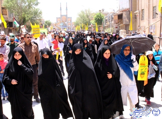 گزارش تصویری/ راهپیمایی روز جهانی قدس در استان یزد