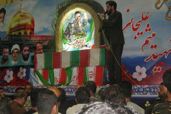 برگزاری شب وداع با پیکر مطهر شهید میثم علیجانی در بابلسر