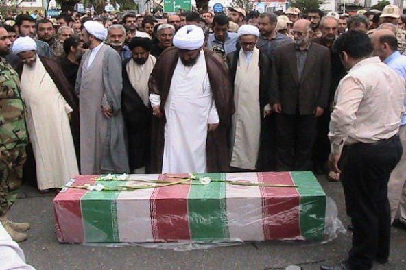 تشییع پیکر مطهر شهید میثم علیجانی در شهرستان بابلسر