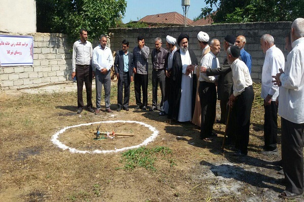 کلنگ‌زنی خانه عالم در تیرکلای ساری
