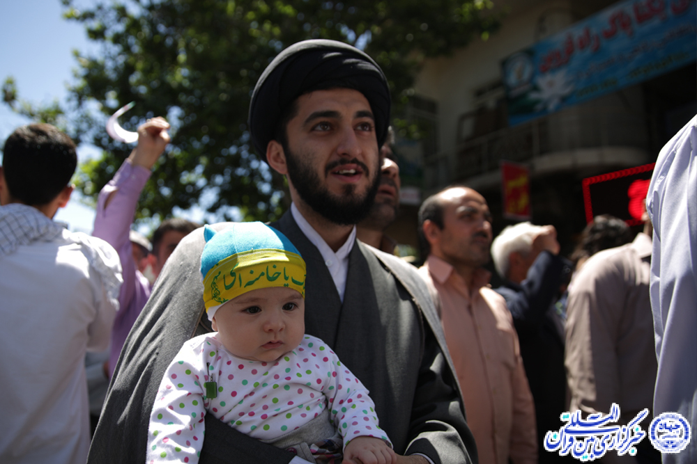 خروش یکپارچه ملت حزب‌الله قزوین در روز قدس