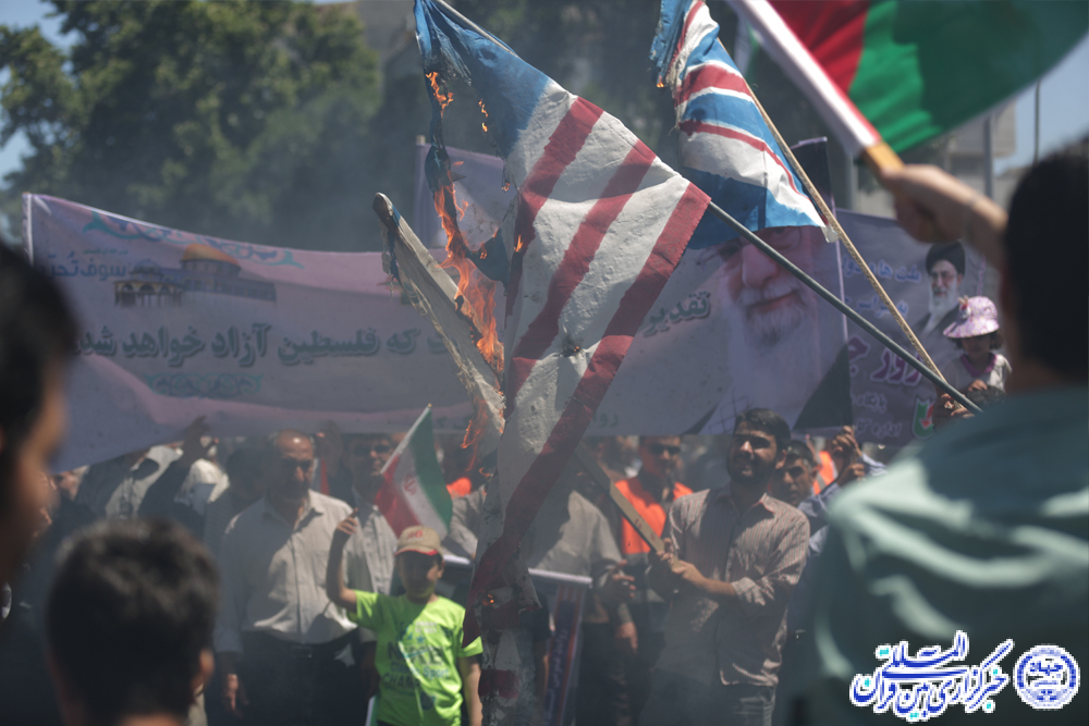 خروش یکپارچه ملت حزب‌الله قزوین در روز قدس