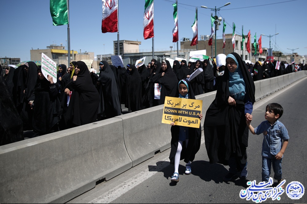 خروش یکپارچه ملت حزب‌الله قزوین در روز قدس