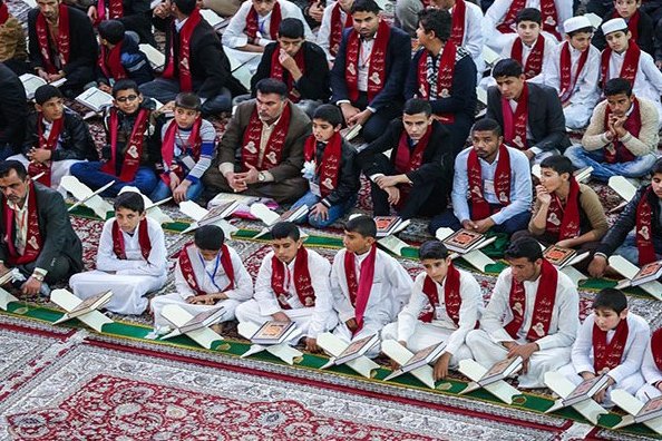 سه برادر حافظ کل قرآن در کربلا