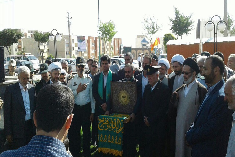 استقبال ازخادمین حرم رضوی در خدابنده