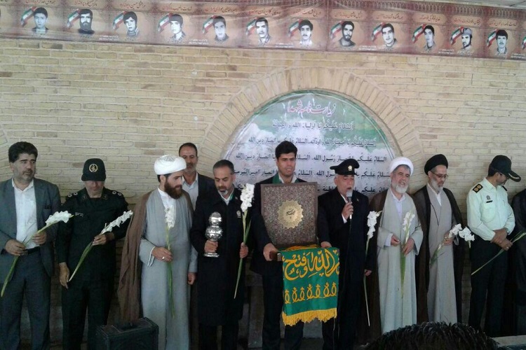 استقبال ازخادمین حرم رضوی در خدابنده