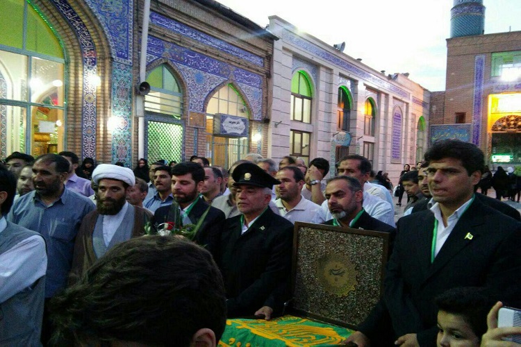 استقبال ازخادمین حرم رضوی در خدابنده