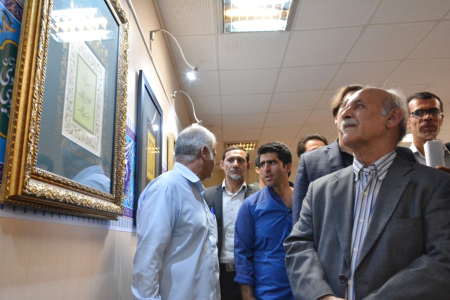 گزارش تصویری برپایی نمایشگاه خوشنویسی رضوی در لرستان