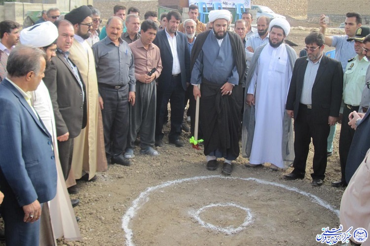 کلنگ‌زنی مسجد امام‌رضا(ع) روستای چشمه سفید شهرستان دالاهو+تصاویر