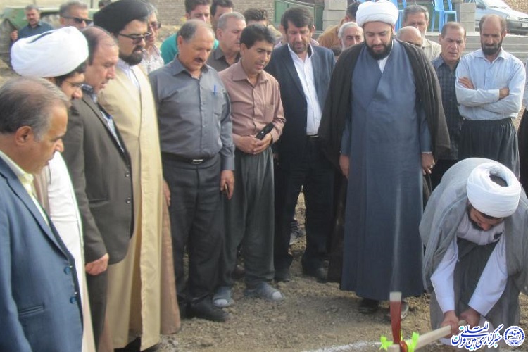 کلنگ‌زنی مسجد امام‌رضا(ع) روستای چشمه سفید شهرستان دالاهو+تصاویر
