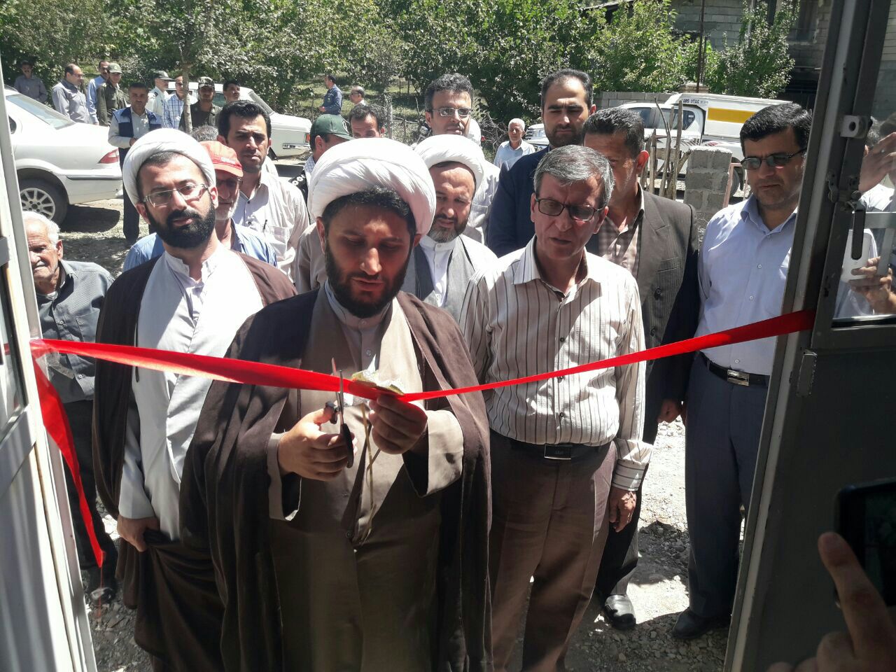 کلنگ زنی خانه عالم در روستای گورج +تصاویر