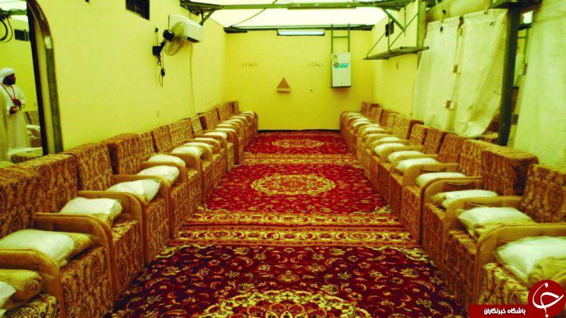 چادرهای حجاج پولدار در حج + عکس