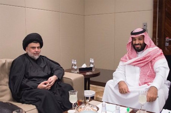 دیدار ولیعهد سعودی با روحانی بانفوذ شیعه + عکس