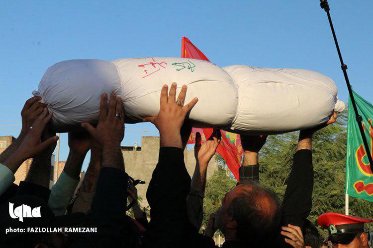 پیکر پاک 2 شهید گمنام در بیرجند تشییع شد