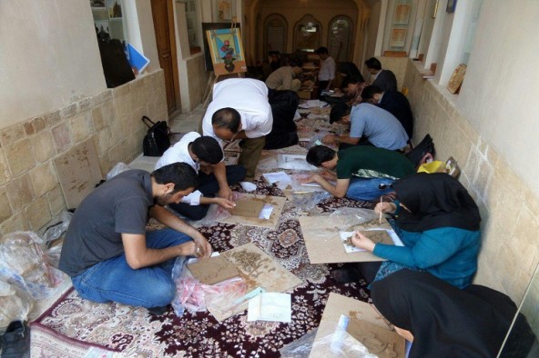 آشنایی با هنرمند قرآنی خط کوفی در سی‌سخت