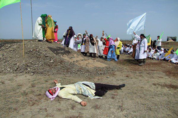 گزارش تصویری بازسازی واقعه غدیر در شهرستان جویبار