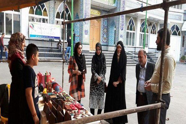 مراسم اختتامیه نمایشگاه صنایع دستی هنرمندان بسیجی در آمل
