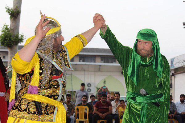 تعزیه «حضرت علی (ع) و فتاح» در تکیه اسک امل