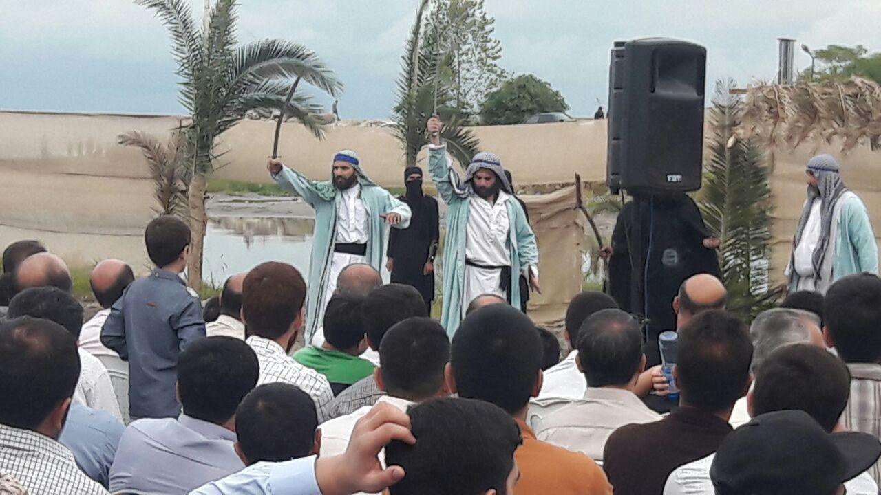 گزارش تصویری باز سازی واقعه غدیر خم در تنکابن