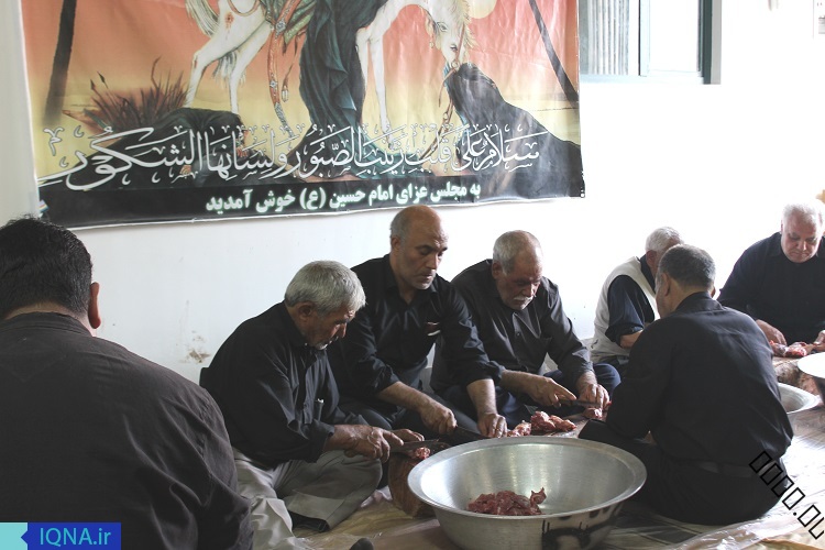 پخت غذای نذری در روستای بیدخت ـ بیرجند