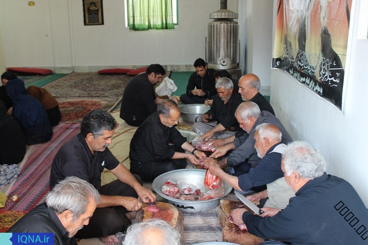 پخت غذای نذری در روستای بیدخت ـ بیرجند