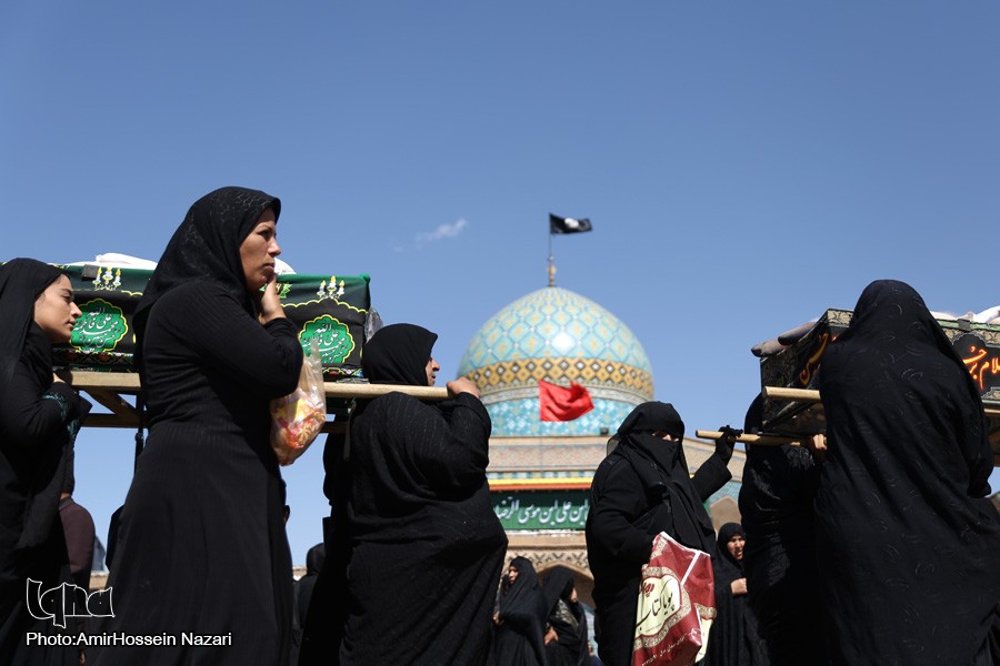 برپایی آئین زنان بنی اسد در قزوین/ گزارش تصویری