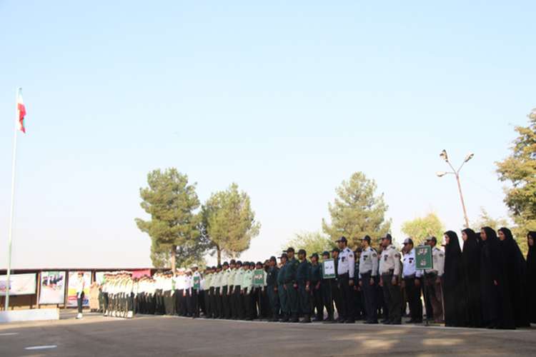 گزارش تصویری صبحگاه مشترک نیروی انتظامی در کوهدشت