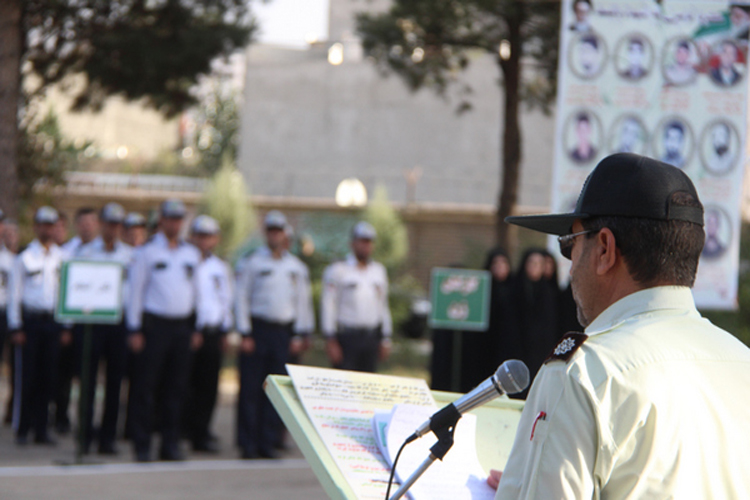 گزارش تصویری صبحگاه مشترک نیروی انتظامی در کوهدشت