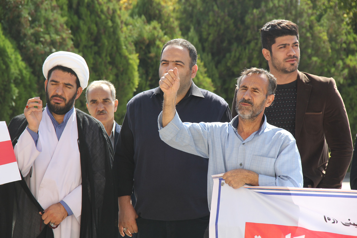 تجمع اعتراضی دانشگاهیان دانشگاه آزاد اسلامی زنجان