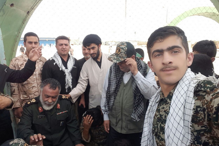 دیدار دانش‌آموزان بسیجی کوهدشتی با سردار قربانی