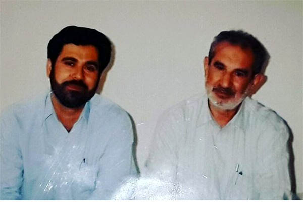 در کنار مرحوم اربابی در مسابقات قرآن مشهد مقدس