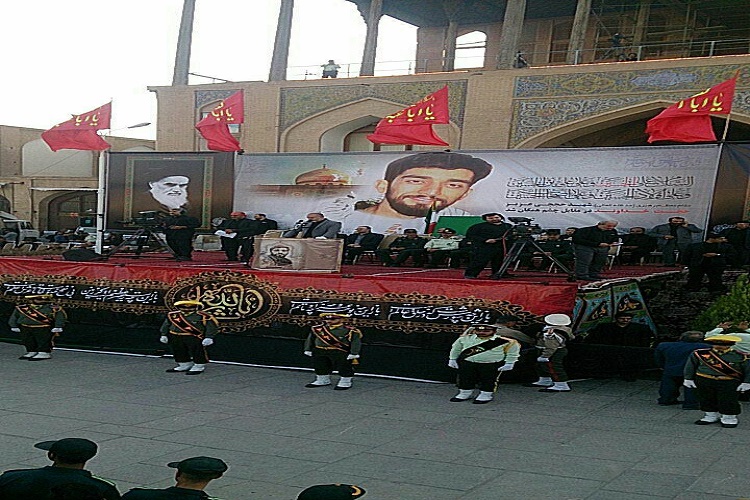 حماسه آفرینی اصفهانی‌ها در استقبال  از شهید محسن حججی