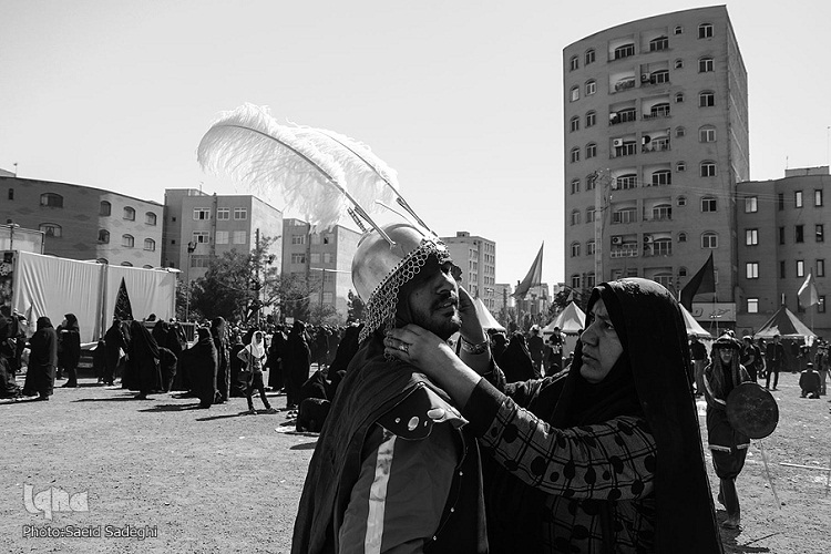 شبیه خوانی ظهر عاشورا در تبریز+تصاویر