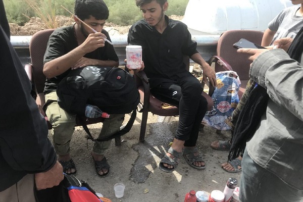 ازدحام شدید مسافران ایرانی در فرودگاه نجف
