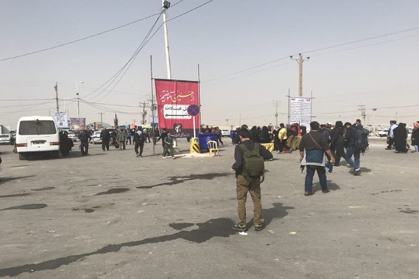 ازدحام شدید مسافران ایرانی در فرودگاه نجف