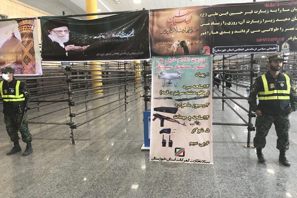 ازدحام شدید مسافران ایرانی در فرودگاه نجف
