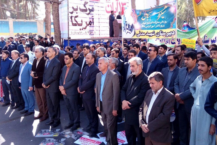 فریادهای استکبارستیزی مردم زاهدان طنین‌انداز شد