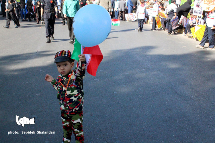 راهپیمایی 13 آبان در بیرجند
